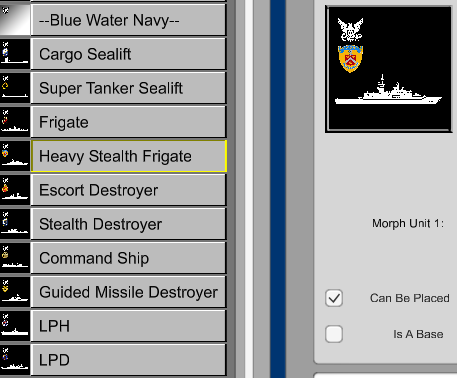 Modern Units Update – Blue Water Navy