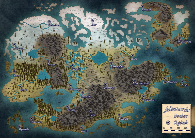 Empire Nation – Map of Adomaxia